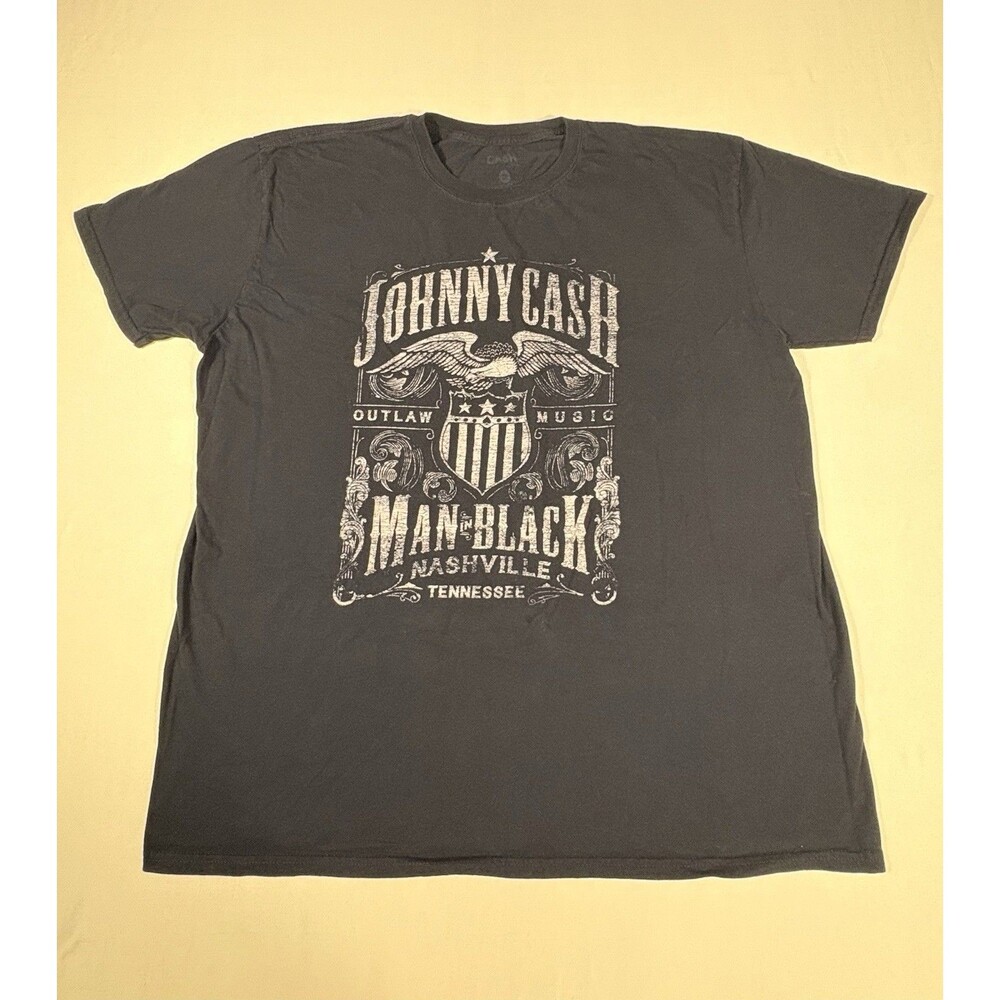 Johnny Cash Man in Black Nashville Tennessee Outlaw Music Graphic Shirt Size 2XL